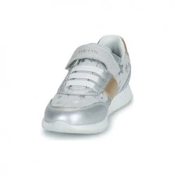 Chaussures Fille Baskets basses Geox J JENSEA GIRL A Argenté / Doré -Baskets mode Soldes 21124654 500 C