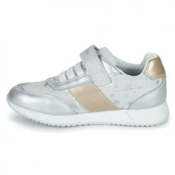 Chaussures Fille Baskets basses Geox J JENSEA GIRL A Argenté / Doré -Baskets mode Soldes 21124654 500 D