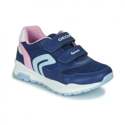 Chaussures Fille Baskets basses Geox J PAVEL GIRL A Bleu