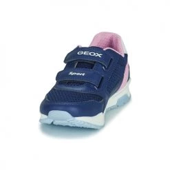 Chaussures Fille Baskets basses Geox J PAVEL GIRL A Bleu -Baskets mode Soldes 21124656 500 C