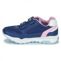 Chaussures Fille Baskets basses Geox J PAVEL GIRL A Bleu -Baskets mode Soldes 21124656 500 D