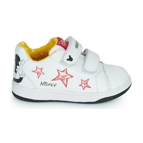 Chaussures Enfant Baskets basses Geox B NEW FLICK BOY Blanc / Rouge 2 Chaussures Enfant Baskets basses Geox B NEW FLICK BOY Blanc / Rouge – Image 2