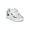 Chaussures Fille Baskets montantes Geox B BIGLIA GIRL Blanc / Argenté