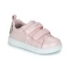 Chaussures Fille Baskets basses Geox B DJROCK GIRL Rose / Argenté