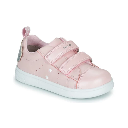 Chaussures Fille Baskets basses Geox B DJROCK GIRL Rose / Argenté 1 Chaussures Fille Baskets basses Geox B DJROCK GIRL Rose / Argenté