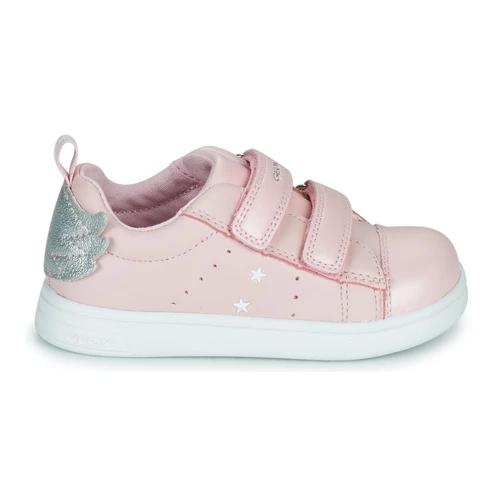 Chaussures Fille Baskets basses Geox B DJROCK GIRL Rose / Argenté 2 Chaussures Fille Baskets basses Geox B DJROCK GIRL Rose / Argenté – Image 2