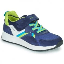 Chaussures Garçon Baskets basses Geox J BRIEZEE BOY Bleu
