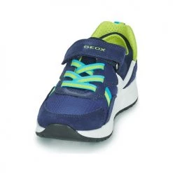 Chaussures Garçon Baskets basses Geox J BRIEZEE BOY Bleu -Baskets mode Soldes 21124675 500 C