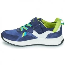 Chaussures Garçon Baskets basses Geox J BRIEZEE BOY Bleu -Baskets mode Soldes 21124675 500 D