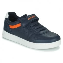 Chaussures Garçon Baskets basses Geox J DJROCK BOY Marine / Orange