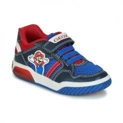 Chaussures Garçon Baskets basses Geox J INEK BOY Bleu / Rouge