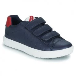 Chaussures Garçon Baskets basses Geox J SILENEX BOY Bleu / Rouge