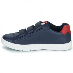 Chaussures Garçon Baskets basses Geox J SILENEX BOY Bleu / Rouge -Baskets mode Soldes 21124679 500 D