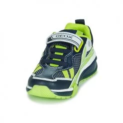 Chaussures Garçon Baskets basses Geox J BAYONYC BOY Marine / Vert -Baskets mode Soldes 21124695 500 C