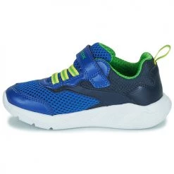 Chaussures Garçon Baskets basses Geox J SPRINTYE BOY Bleu -Baskets mode Soldes 21124698 500 D