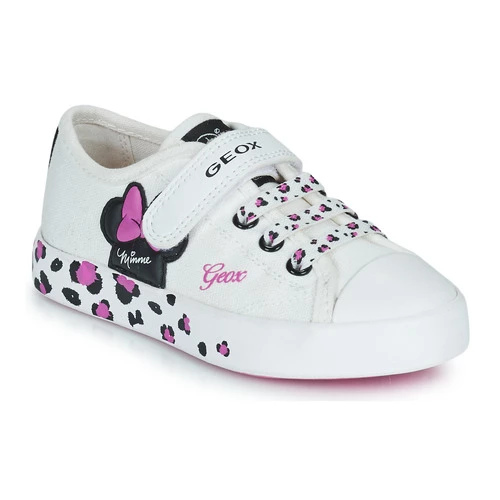 Chaussures Fille Baskets basses Geox JR CIAK GIRL Blanc / Rose 1 Chaussures Fille Baskets basses Geox JR CIAK GIRL Blanc / Rose