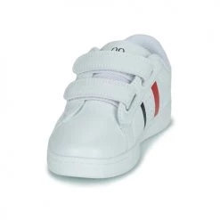 Chaussures Enfant Baskets basses Kappa ALPHA 2V Blanc / Rouge -Baskets mode Soldes 21125668 500 C