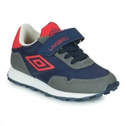 Chaussures Enfant Baskets basses Umbro UM KARTS VLC NE Bleu / Gris / Rouge