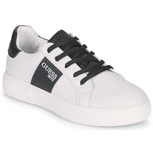 Chaussures Enfant Baskets basses Guess ELIA Blanc / Noir 1 Chaussures Enfant Baskets basses Guess ELIA Blanc / Noir