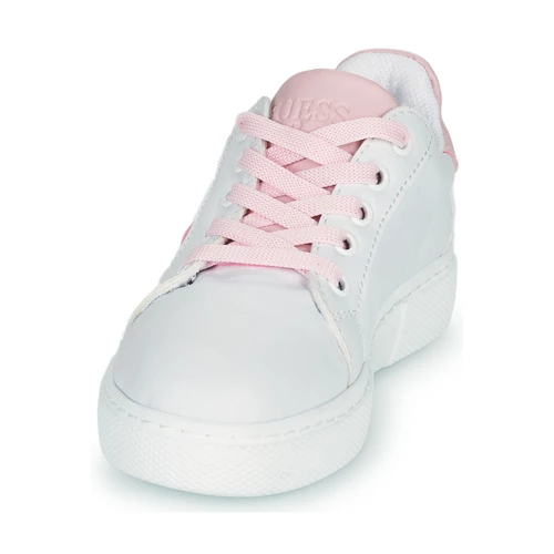 Chaussures Fille Baskets basses Guess ESTER Blanc / Rose 3 Chaussures Fille Baskets basses Guess ESTER Blanc / Rose – Image 3