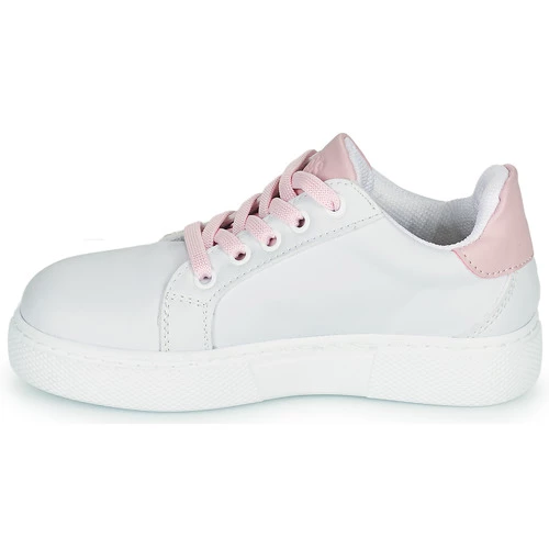 Chaussures Fille Baskets basses Guess ESTER Blanc / Rose 4 Chaussures Fille Baskets basses Guess ESTER Blanc / Rose – Image 4