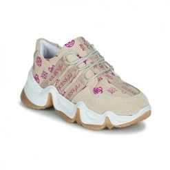 Chaussures Fille Baskets basses Guess RENATA Beige / Rose