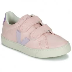 Chaussures Fille Baskets basses Veja SMALL ESPLAR VELCRO Rose