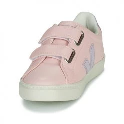 Chaussures Fille Baskets basses Veja SMALL ESPLAR VELCRO Rose -Baskets mode Soldes 21182733 500 C