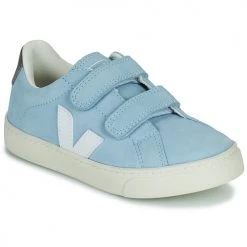 Chaussures Garçon Baskets basses Veja SMALL ESPLAR VELCRO Bleu