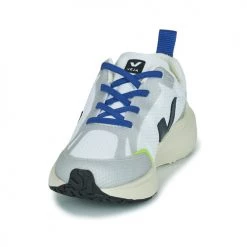 Chaussures Enfant Baskets basses Veja SMALL CANARY EL Blanc / Bleu -Baskets mode Soldes 21182736 500 C