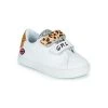 Chaussures Fille Baskets basses Bons baisers de Paname MINI EDITH GRL PWR Blanc / léopard