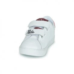 Chaussures Fille Baskets basses Bons baisers de Paname MINI EDITH PETITE SOEUR Blanc / Rose -Baskets mode Soldes 21183172 500 C