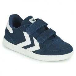 Chaussures Enfant Baskets basses hummel VICTORY SUEDE Bleu