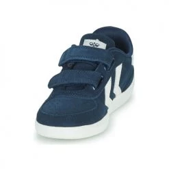 Chaussures Enfant Baskets basses hummel VICTORY SUEDE Bleu -Baskets mode Soldes 21183420 500 C