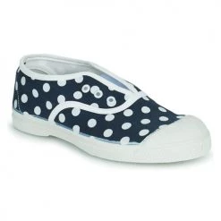 Chaussures Fille Baskets basses Bensimon ELLY NAVY DOT Bleu