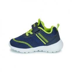 Chaussures Garçon Baskets basses Kangaroos KY-CHUMMY EV Bleu / Vert -Baskets mode Soldes 21190033 500 D