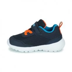 Chaussures Garçon Baskets basses Kangaroos KY-LILO EV Marine / Orange -Baskets mode Soldes 21190034 500 D