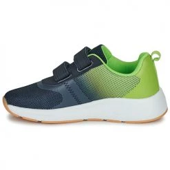 Chaussures Garçon Baskets basses Kangaroos KB-AGIL V Bleu / Vert -Baskets mode Soldes 21190039 500 D
