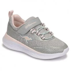 Chaussures Fille Baskets basses Kangaroos KQ-FLEET EV Gris / Rose