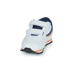 Chaussures Garçon Baskets basses Fila ORBIT VELCRO TDL Blanc / Bleu / Orange -Baskets mode Soldes 21190231 500 C