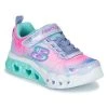 Chaussures Fille Baskets basses Skechers FLUTTER HEART LIGHTS Rose / Bleu