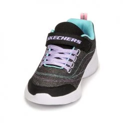 Chaussures Fille Baskets basses Skechers SNAP SPRINTS Noir / Bleu / Violet -Baskets mode Soldes 21201463 500 C