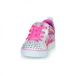 Chaussures Fille Baskets basses Skechers SHUFFLE LITE Rose -Baskets mode Soldes 21201464 500 C