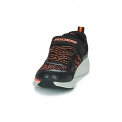 Chaussures Garçon Baskets basses Skechers ULTRA GROOVE Noir / Orange -Baskets mode Soldes 21201474 500 C