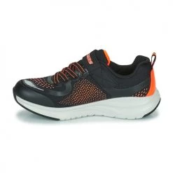 Chaussures Garçon Baskets basses Skechers ULTRA GROOVE Noir / Orange -Baskets mode Soldes 21201474 500 D
