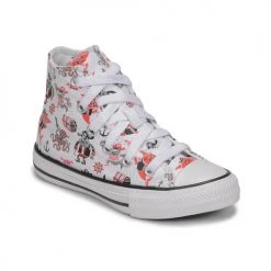 Chaussures Garçon Baskets montantes Converse CHUCK TAYLOR ALL STAR PIRATES COVE HI Blanc / Rouge