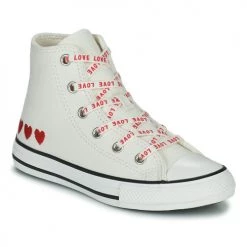 Chaussures Fille Baskets basses Converse CHUCK TAYLOR ALL STAR CRAFTED WITH LOVE HI Blanc