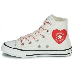 Chaussures Fille Baskets basses Converse CHUCK TAYLOR ALL STAR CRAFTED WITH LOVE HI Blanc -Baskets mode Soldes 21246441 500 D
