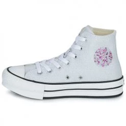Chaussures Fille Baskets basses Converse CHUCK TAYLOR ALL STAR EVA LIFT UNDERSEA GLITTER HI Gris -Baskets mode Soldes 21246464 500 D