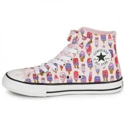Chaussures Fille Baskets montantes Converse CHUCK TAYLOR ALL STAR 1V SWEET SCOOPS SWEET SCOOPS HI Rose -Baskets mode Soldes 21246530 500 D